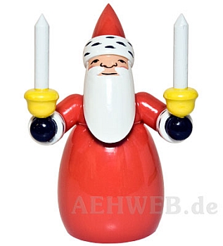 Weihnachtsmann mit Kerzen