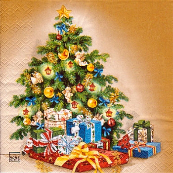 Serviette - Weihnachtsbaum