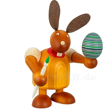 Maxi Hase mit Pinsel und Ei gelb