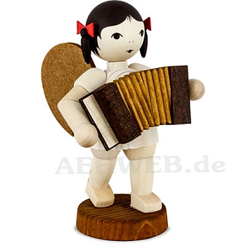 Angel with Accordion stained