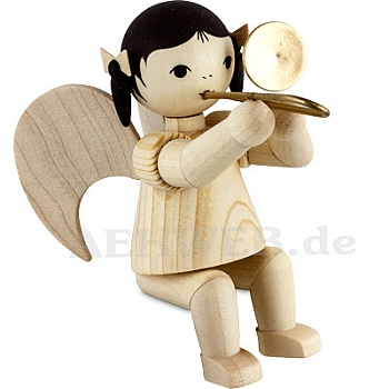 Angel with Trombone sitting natural