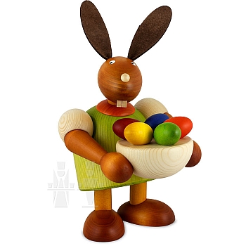 Big bunny with Easter eggs, green