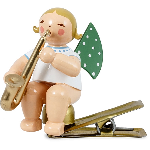 Angel with Saxophone on clip