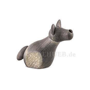 Hirtenhund sitzend grau für 12 cm Krippe