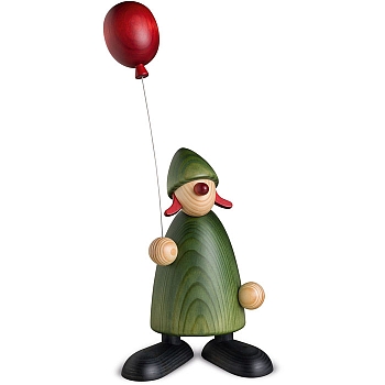Gratulantin Lina mit Luftballon grün