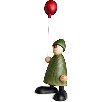 Gratulant Linus mit Luftballon grün