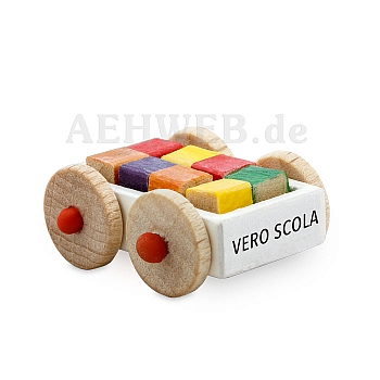 Carriage with building blocks