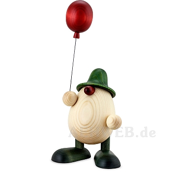 Egghead Otto with ballon green 15 cm