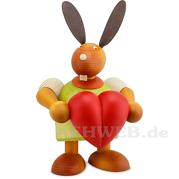 Big bunny with Heart green