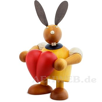 Big bunny with Heart yellow