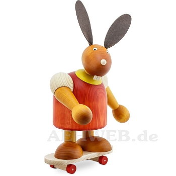 Big bunny with Skateboard red