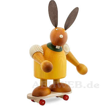 Big bunny with Skateboard yellow