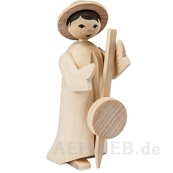 Musician with Bladder fiddle small natural