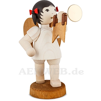 Angel with Fanfare standing stained