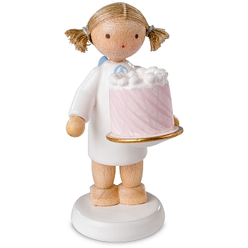 Angel with Holiday Cake