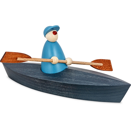 Canoeing one persons blue