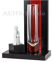 Base vase black-red