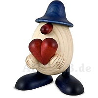 Egghead Hanno with heart blue colored