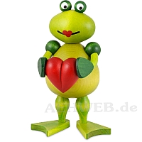 Frog Frederike with heart