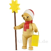 Christmas bear standing with star