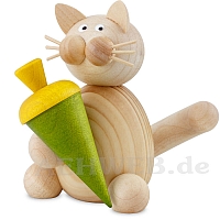 Katze Moritz mit Schultüte