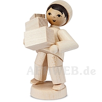Boy with Parcels natural wood