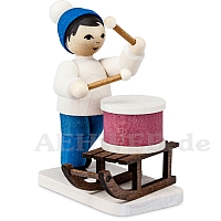 Boy with Sledge and Drum stained