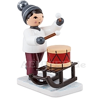 Boy with Sledge and Drum purple