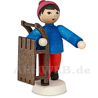 Boy with Sledge stained from Ulmik