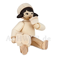 Girl with Gingerbread House natural wood from Ulmik