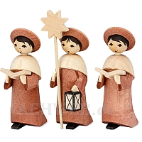 Carolers rosewood stained 7 cm