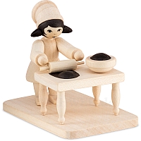 Winter child cookie baker girl with table natural from Ulmik