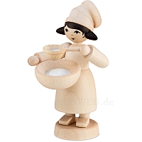 Winter child cookie baker girl with sieve natural from Ulmik