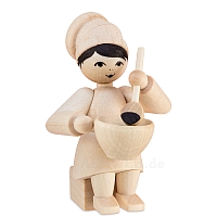 Winter child cookie baker girl with bowl natural from Ulmik
