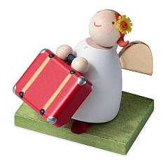 Guardian angel with suitcase