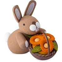 Rabbit with flower basket