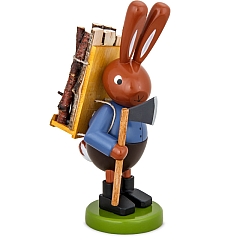 Easter Bunny large with backpack 16 cm