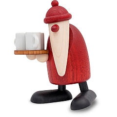 Santa Claus as Mulled Wine Waiter