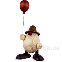 Egg head Otto with ballon brown